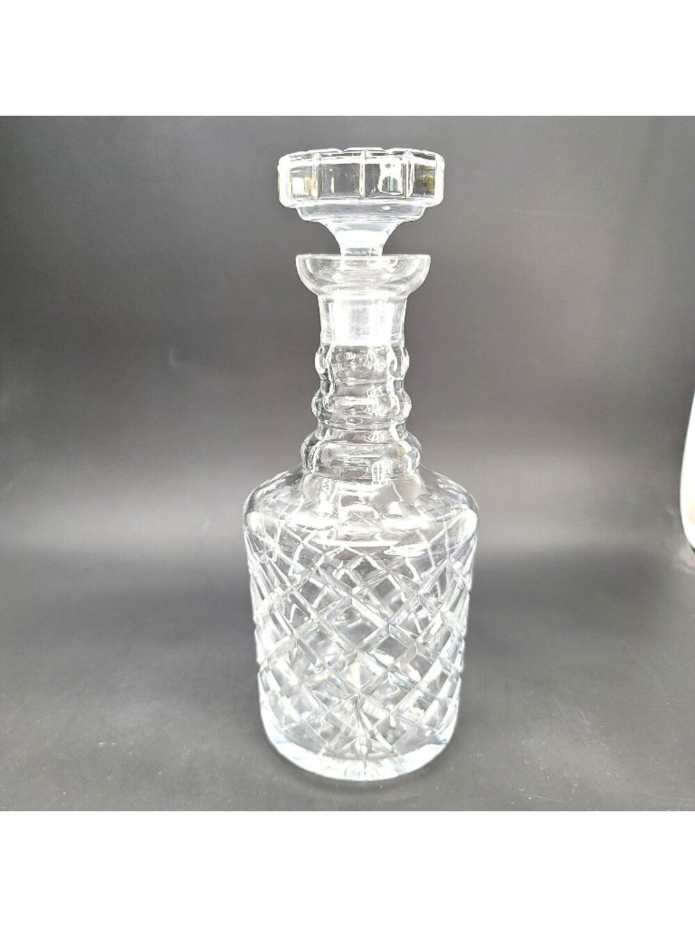 Wedgwood Lead Crystal Decanter Drambuie Round Lidded 11" Heavy Beautiful!  Cr607